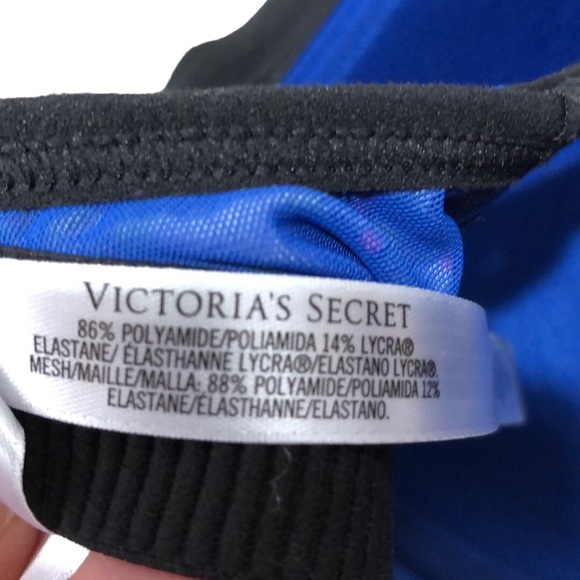 VSX | Victoria’s Secret | Womens Neon Geometric Mesh Overlay Sports Bra size 36C - Picture 14 of 15